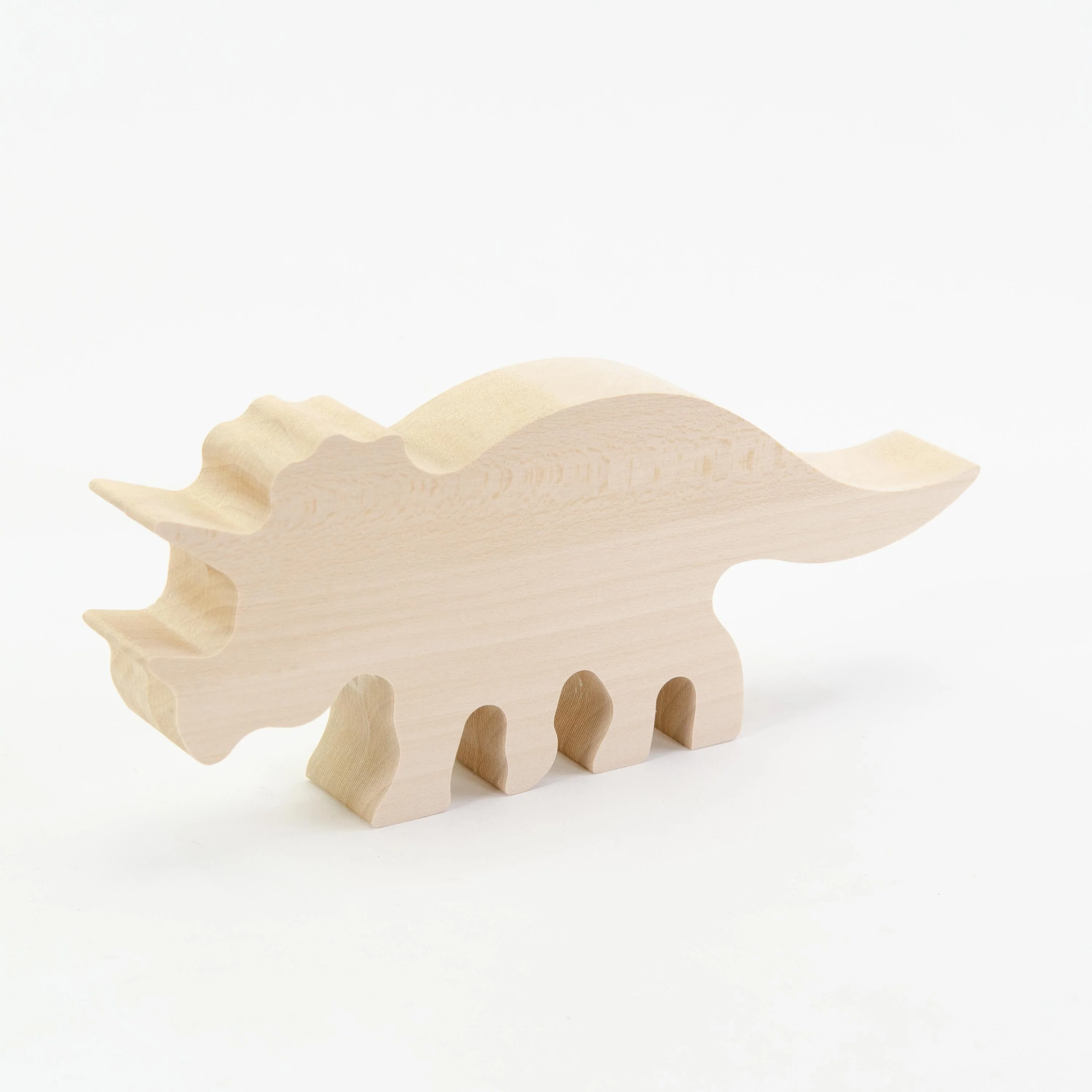 Kids at Work Wood Figure Triceratops - Image 3