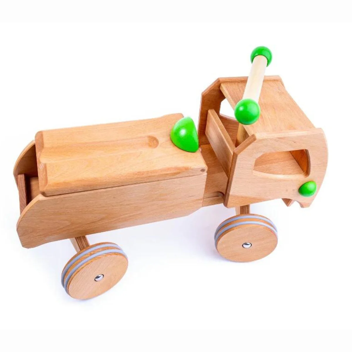 Dynamiko Wooden Ride On - Transporter Green 'Fred' - Image 10