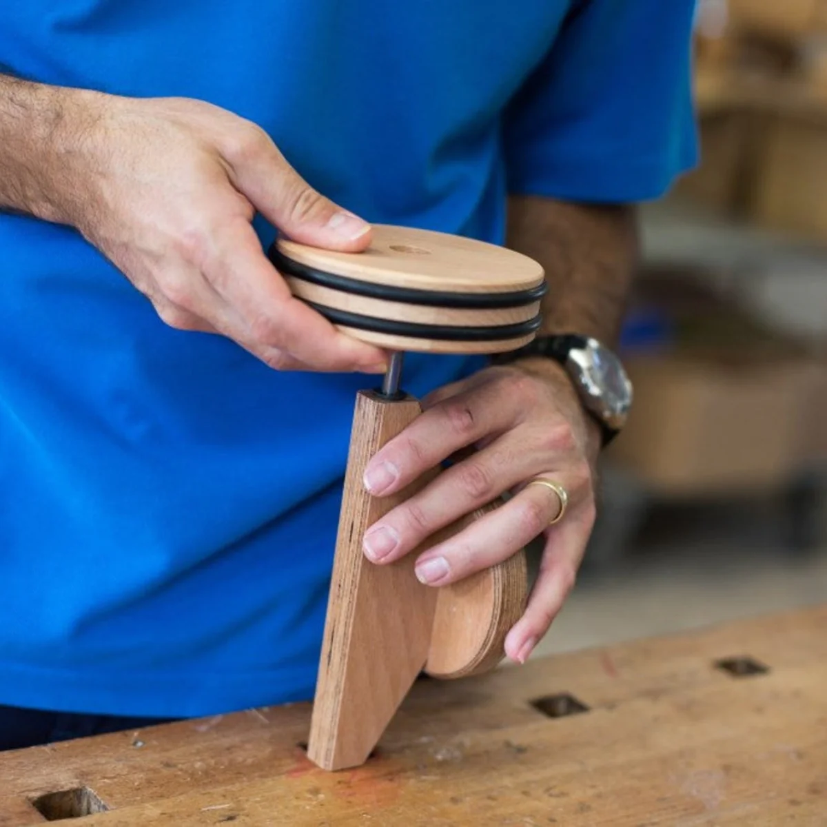 Dynamiko Wooden Ride On - Transporter Red 'Fred' - Image 8