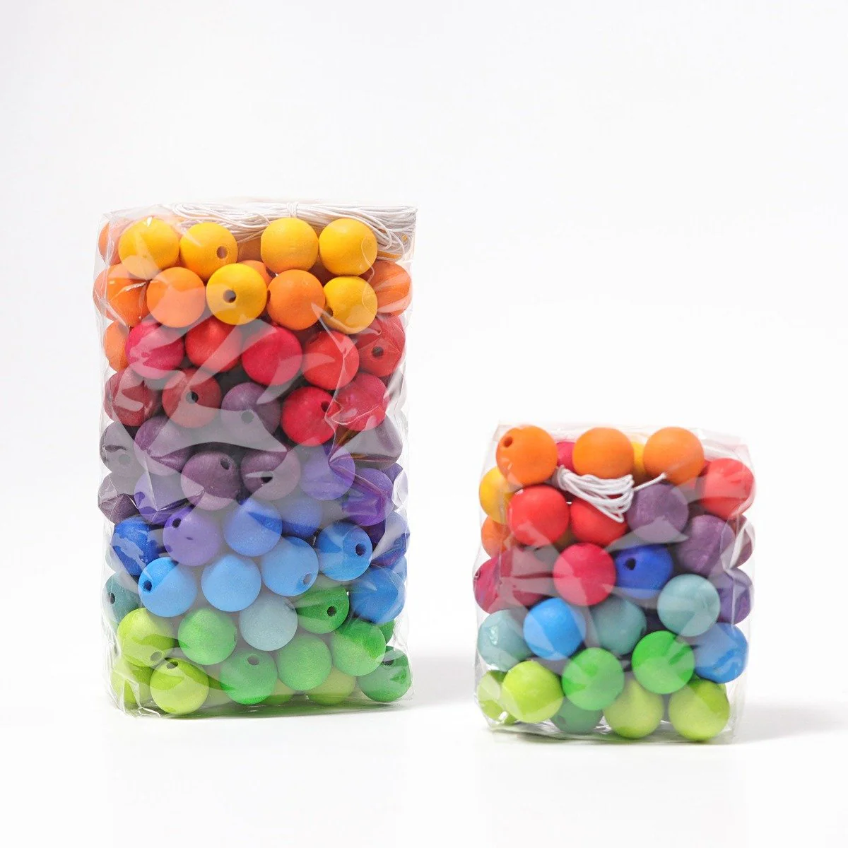 Grimm's Wooden Beads Rainbow - 180 Pieces, 20mm - Image 9