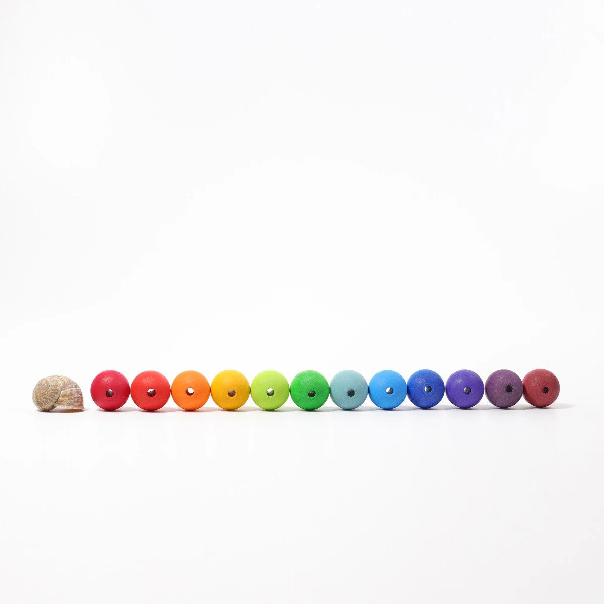 Grimm's Wooden Beads Rainbow - 36 Pieces, 30mm - Image 10