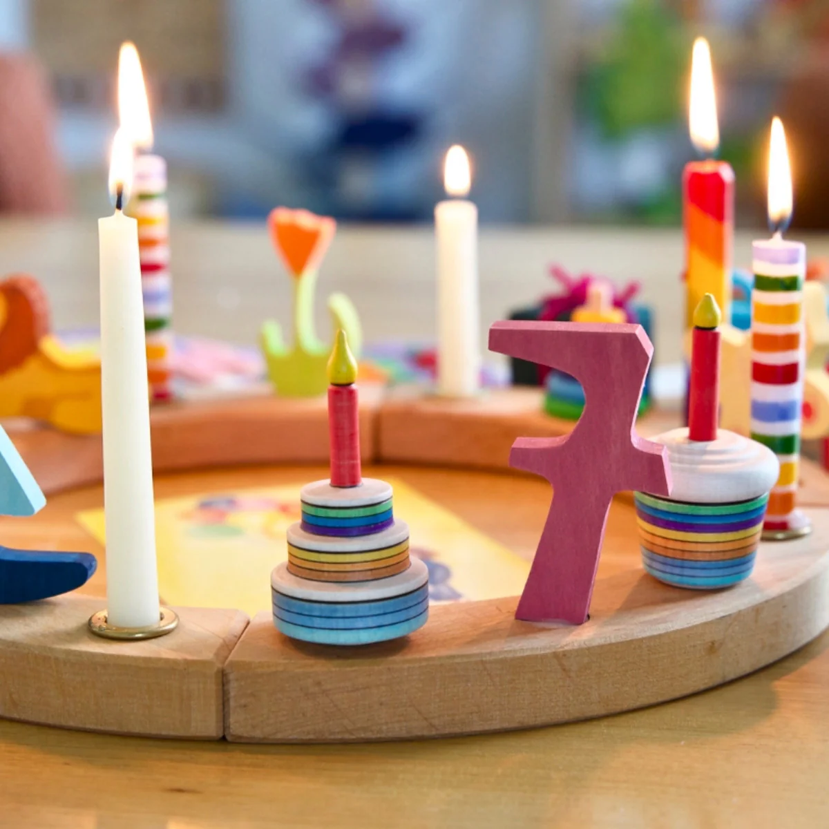 Grimm's Number 7 Candle Holder Decoration Anthroposophical - Image 3