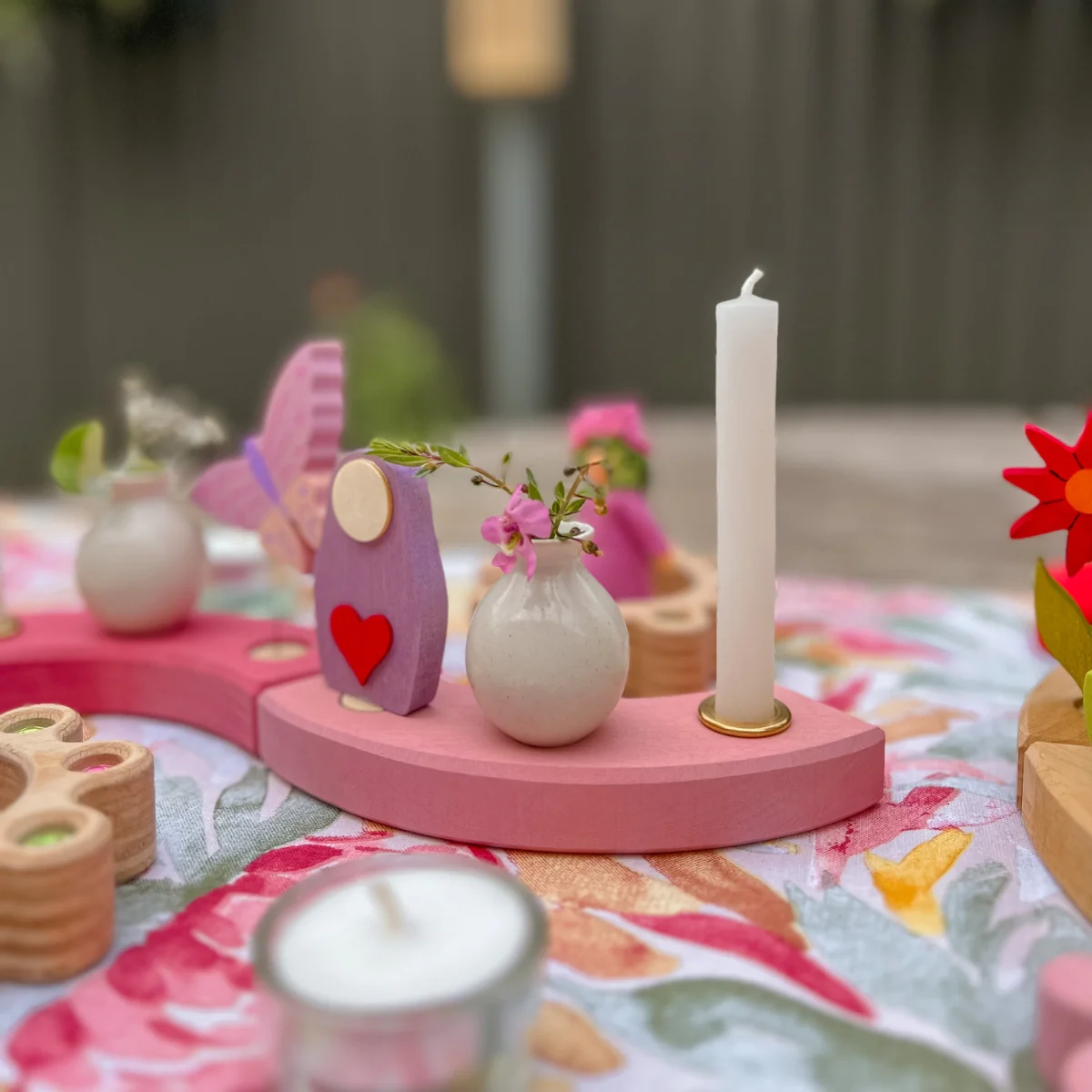 Grimm's Birthday Ring Pink & Purple 12 Holes - Image 4