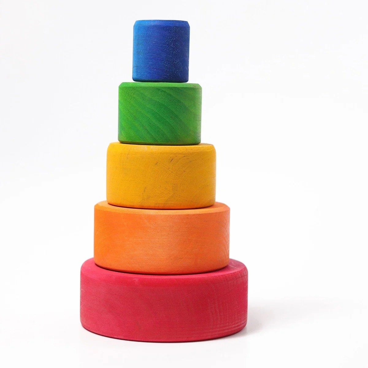 Grimm's Stacking Bowls - Rainbow Outside Red - Image 6