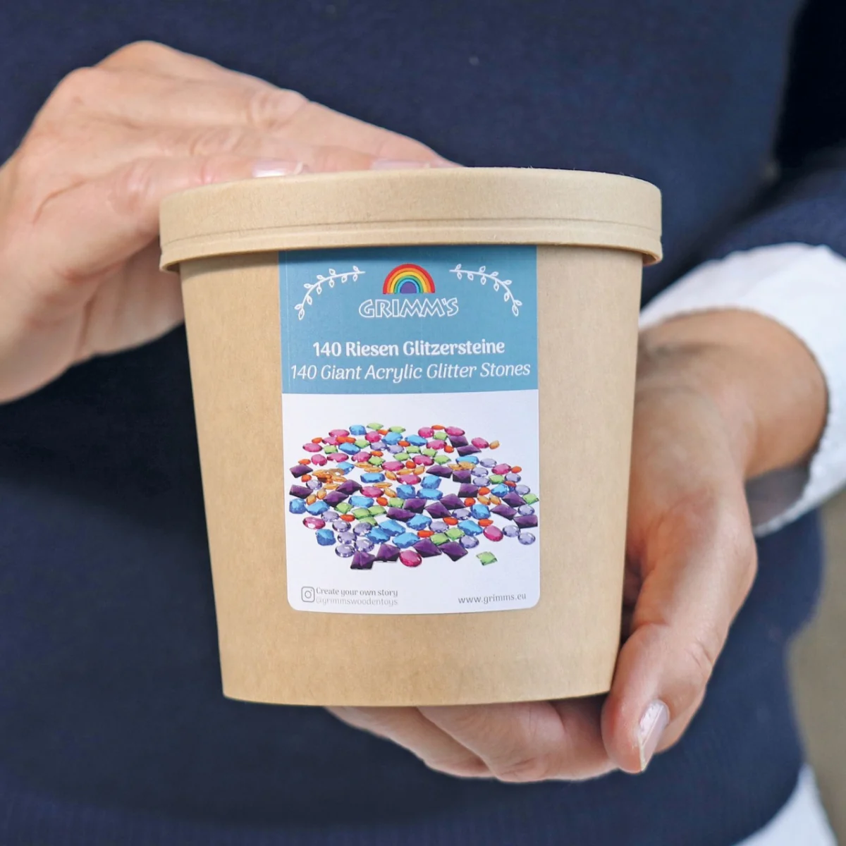 Grimm's Giant Acrylic Glitter Stones 140 Pieces - Image 7