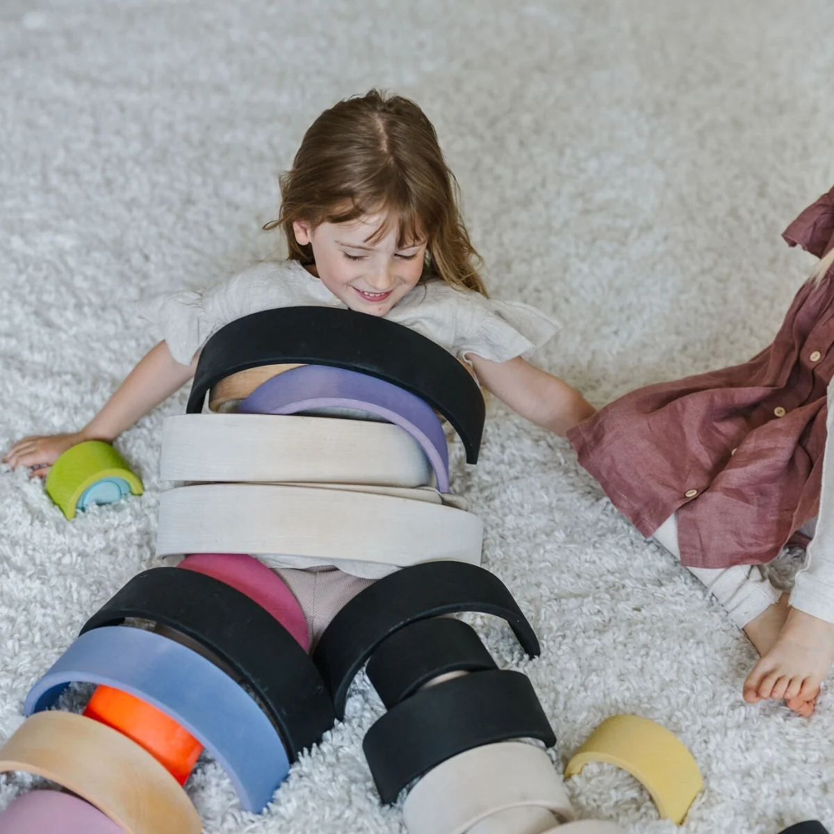 Grimm's Rainbow Monochrome Tunnel Large 12 Pieces - Image 8