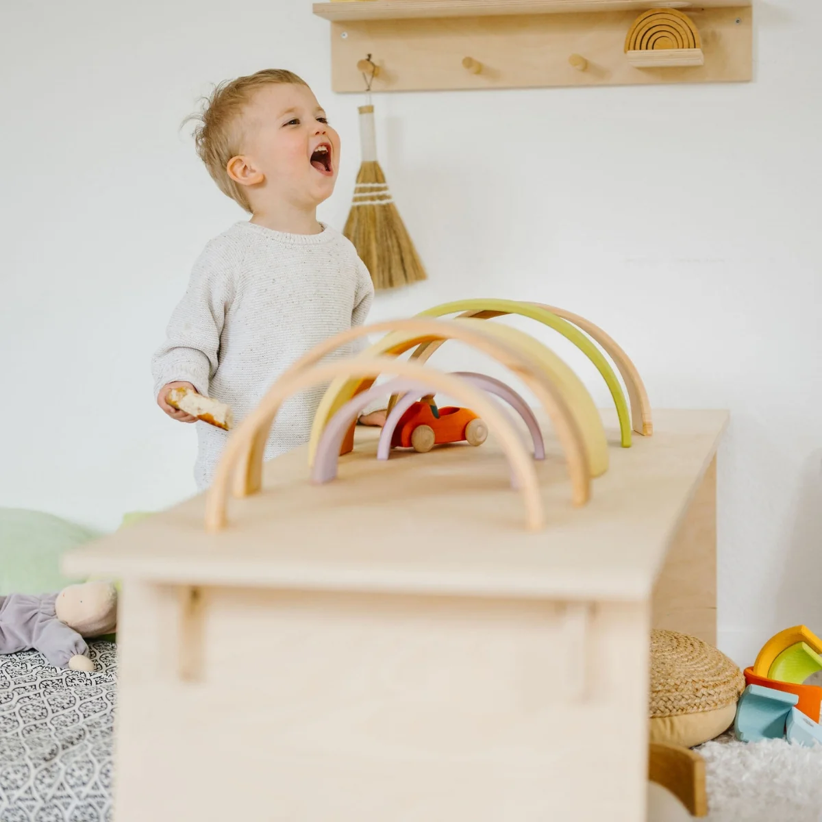 Grimm's Rainbow Natural Tunnel Large 12 Pieces - Image 10