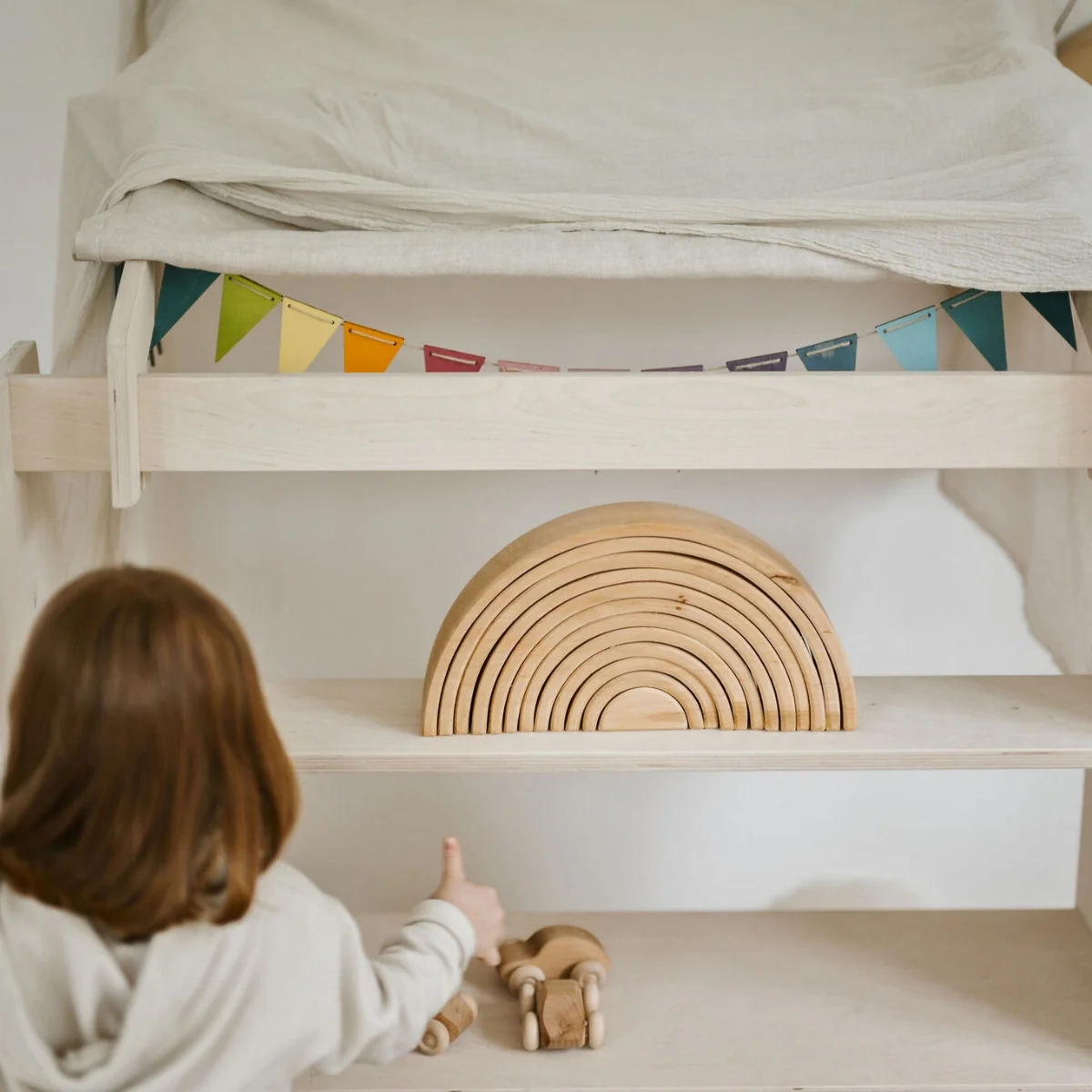 Grimm's Rainbow Natural Tunnel Large 12 Pieces - Image 11