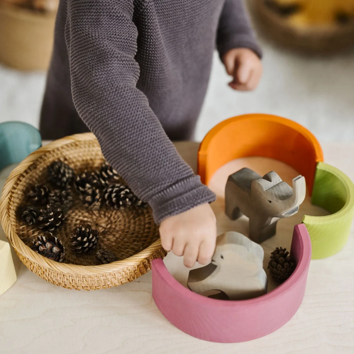 Grimm's Rainbow Pastel Large 12 Pieces - Image 10