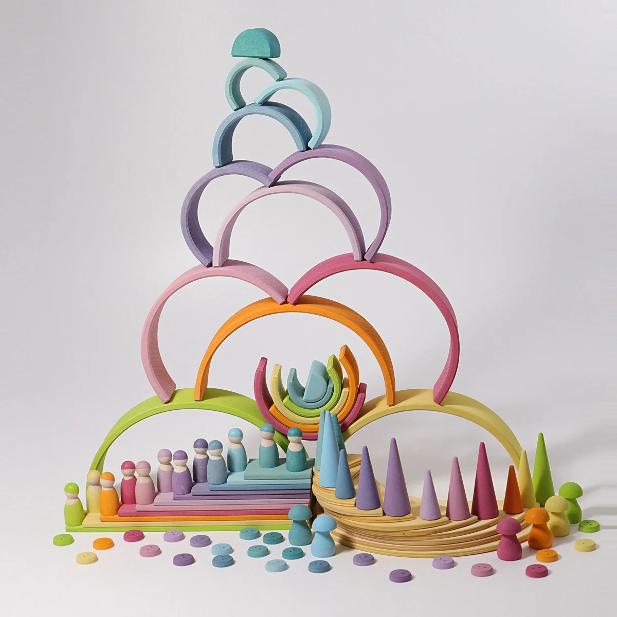 Grimm's Rainbow Pastel Large 12 Pieces - Image 15
