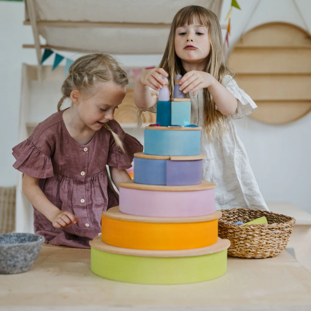 Grimm's Rainbow Pastel Large 12 Pieces - Image 5