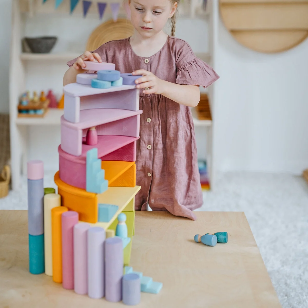 Grimm's Rainbow Pastel Large 12 Pieces - Image 6