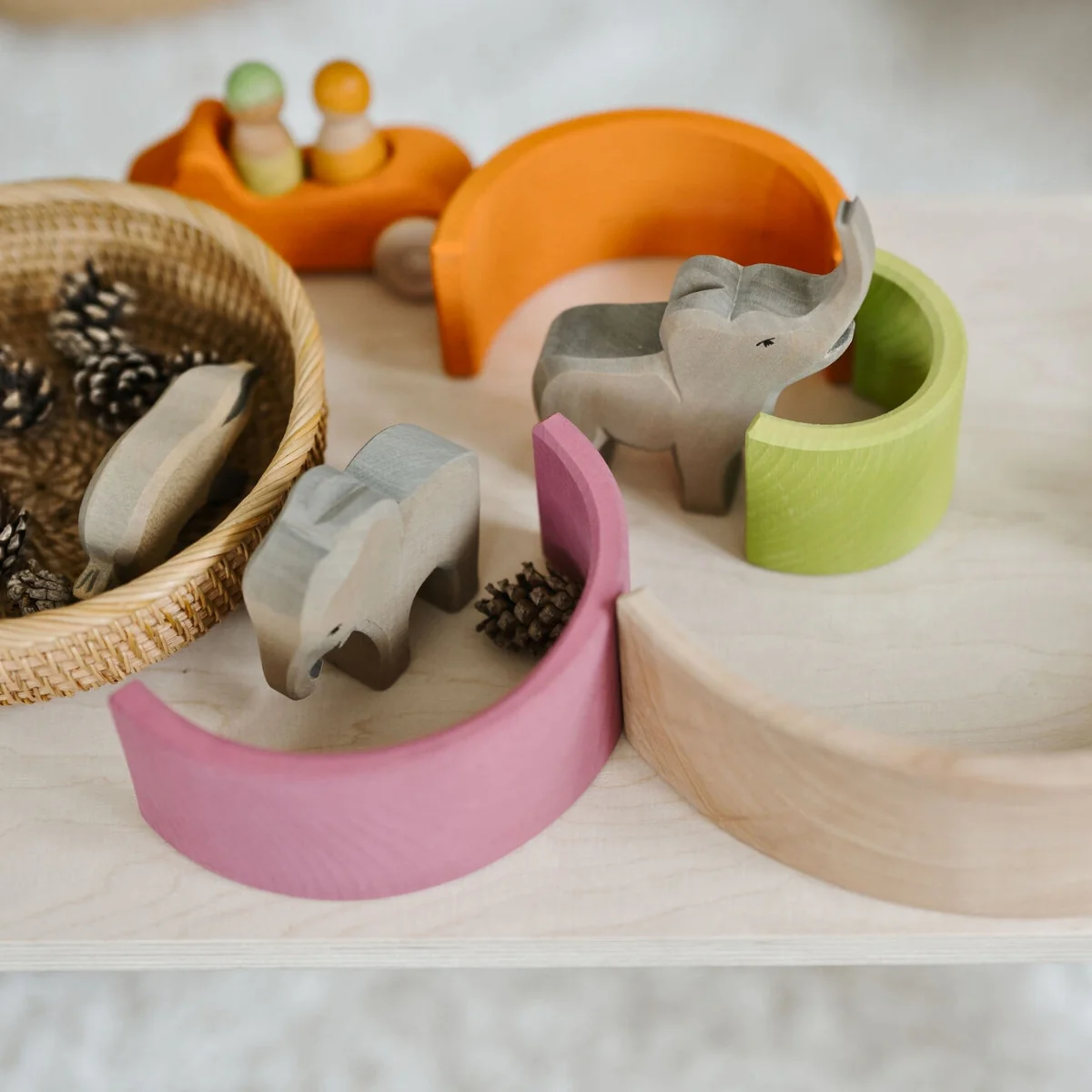 Grimm's Rainbow Pastel Medium 6 Pieces - Image 6