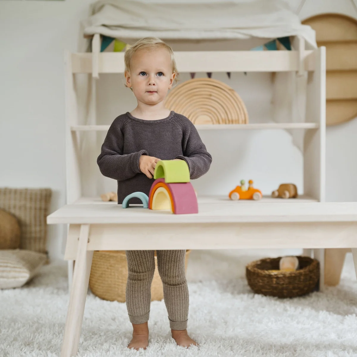 Grimm's Rainbow Pastel Medium 6 Pieces - Image 9