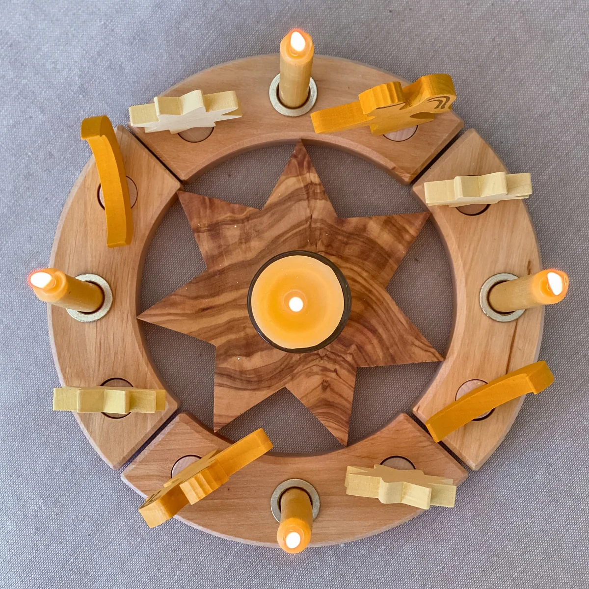 Grimm's Birthday Ring Natural 12 Holes - Image 4