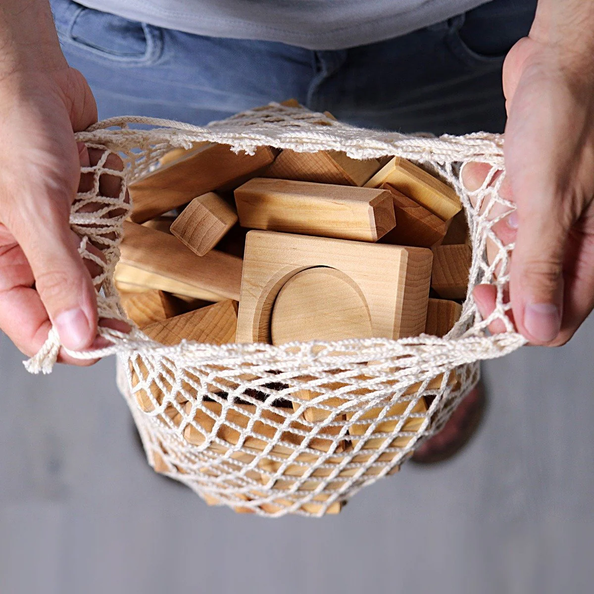 Grimm's Geo Blocks Natural 60 Pieces - Image 3