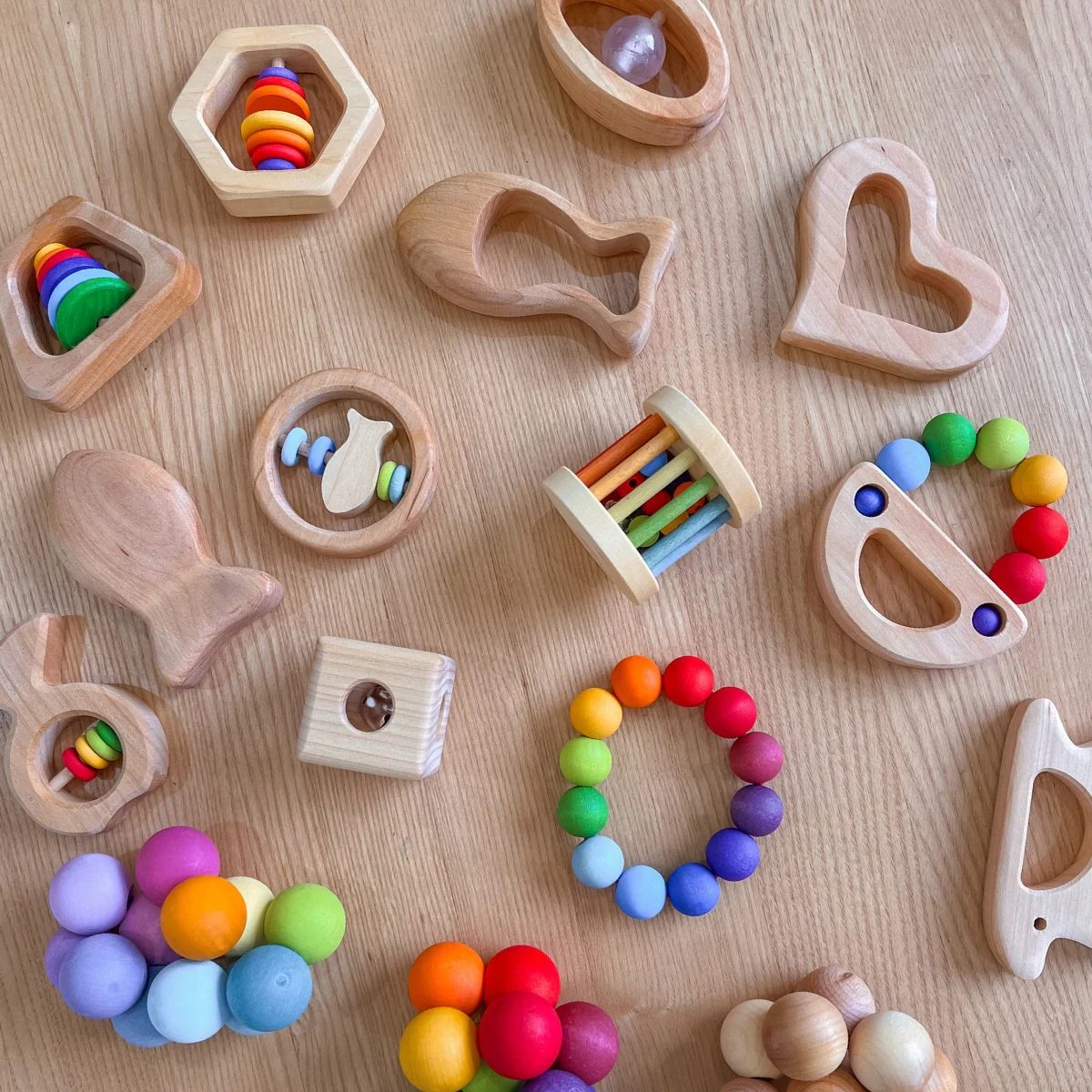 Grimm's Grasping Toy - Beads Rainbow - Image 7