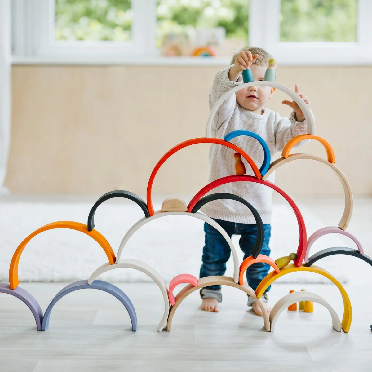 Grimm's Rainbow Monochrome Tunnel Large 12 Pieces - Image 10