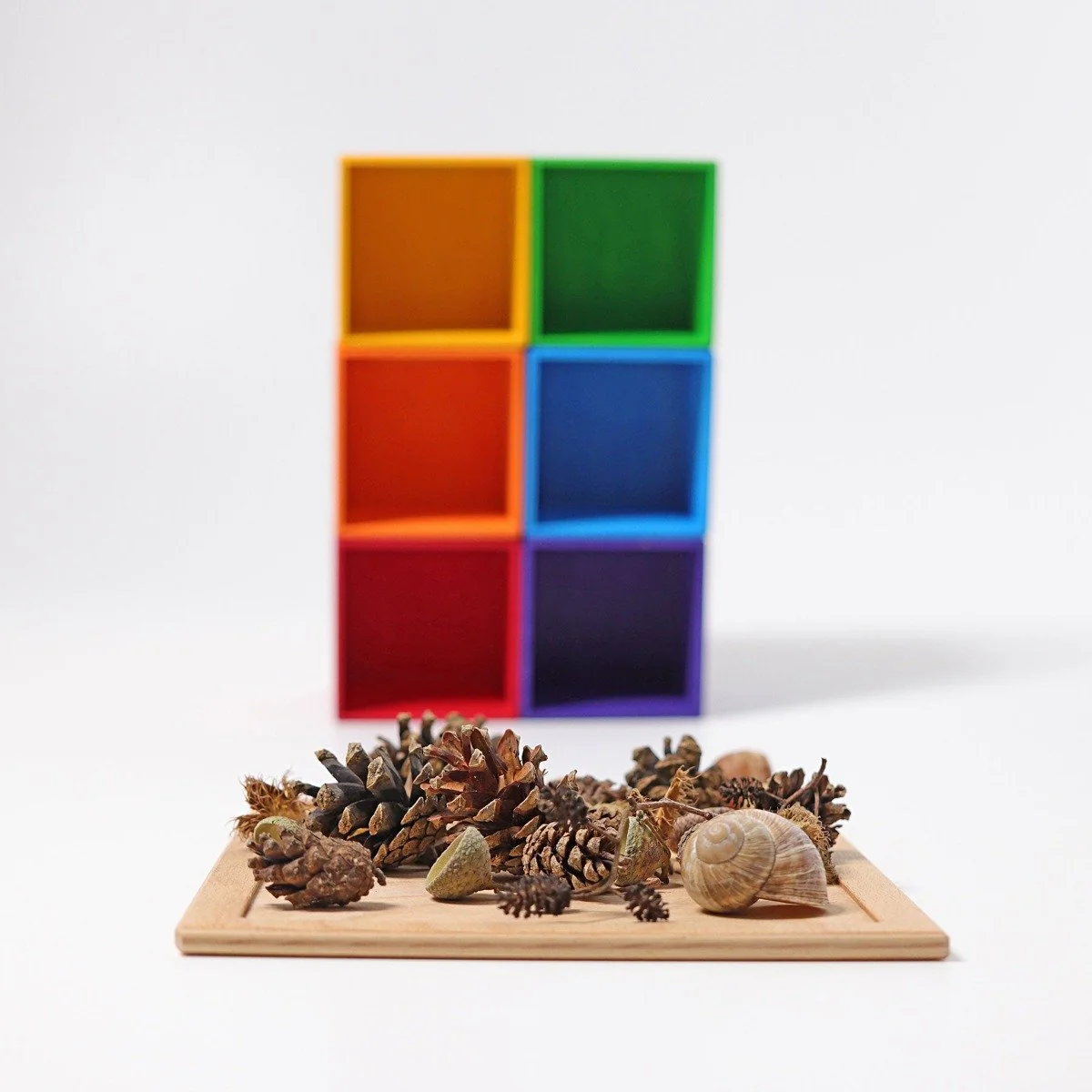 Grimm's Sorting Boxes Rainbow 6 Pieces - Image 4