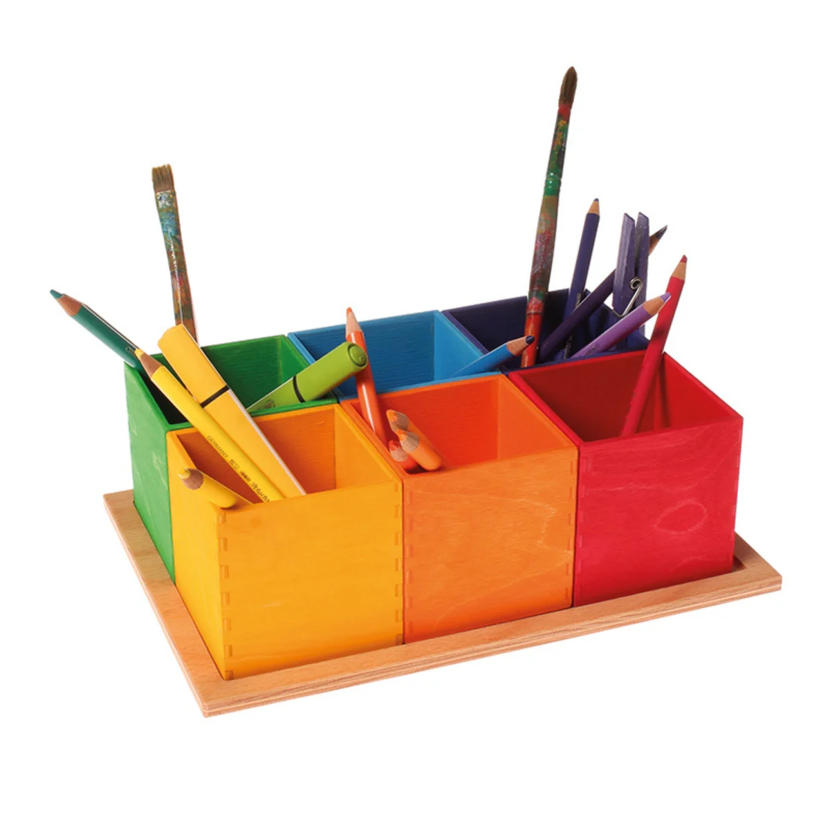 Grimm's Sorting Boxes Rainbow 6 Pieces - Image 9