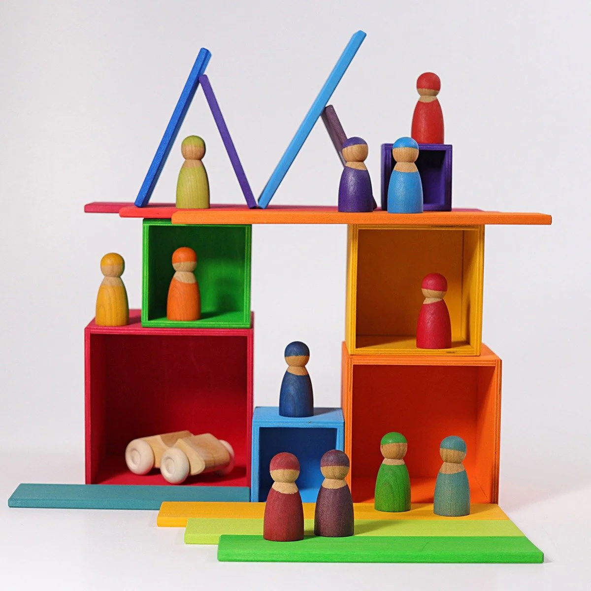 Grimm's Stacking Boxes - Rainbow - Image 3