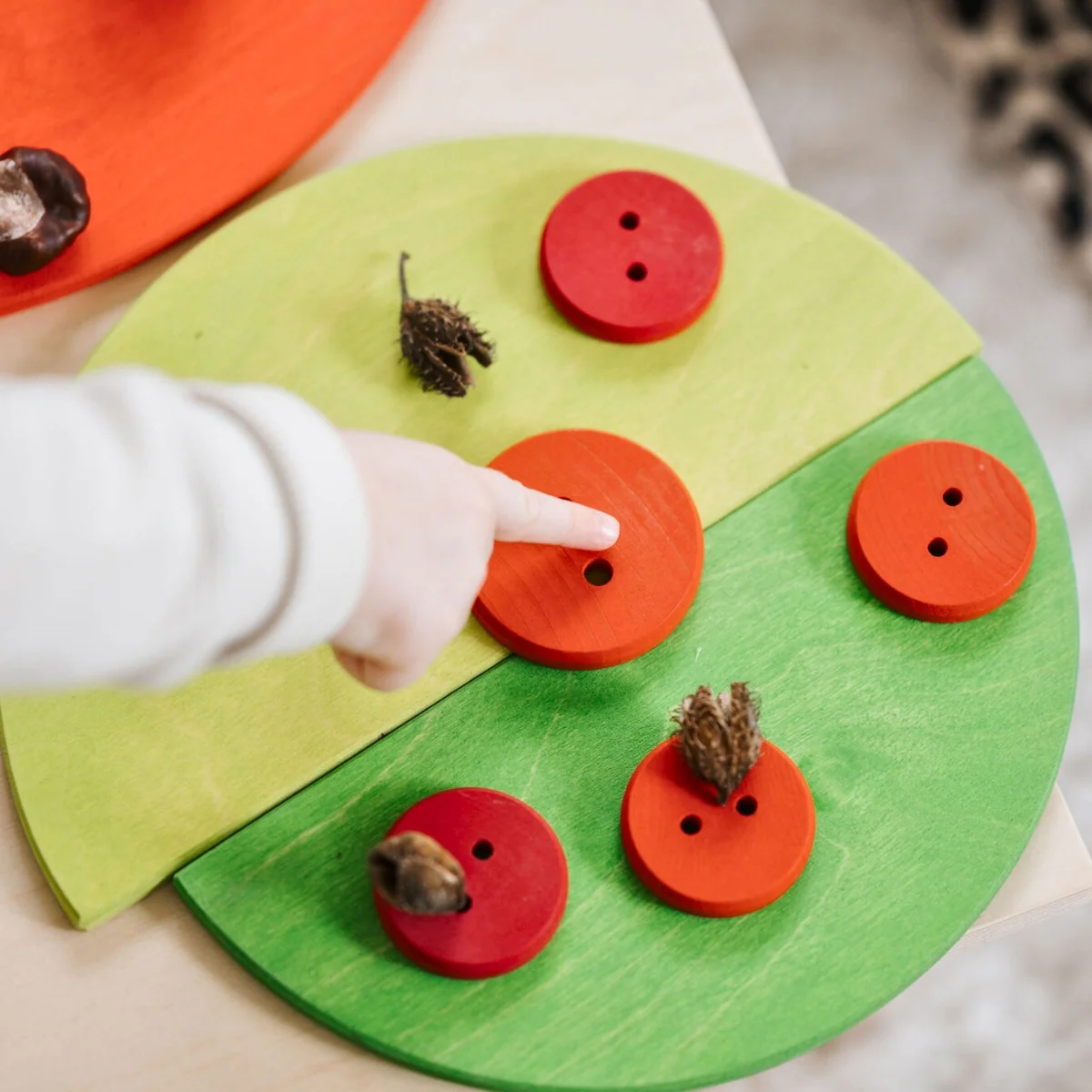 Grimm's Rainbow Threading Game Large Buttons - Image 3