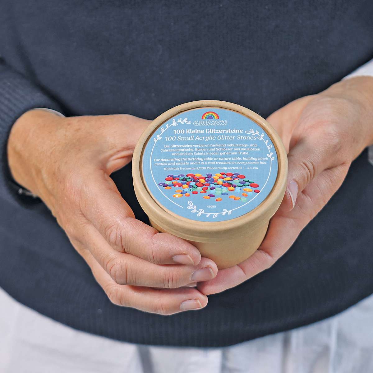 Grimm's Small Acrylic Glitter Stones 100 Pieces - Image 4