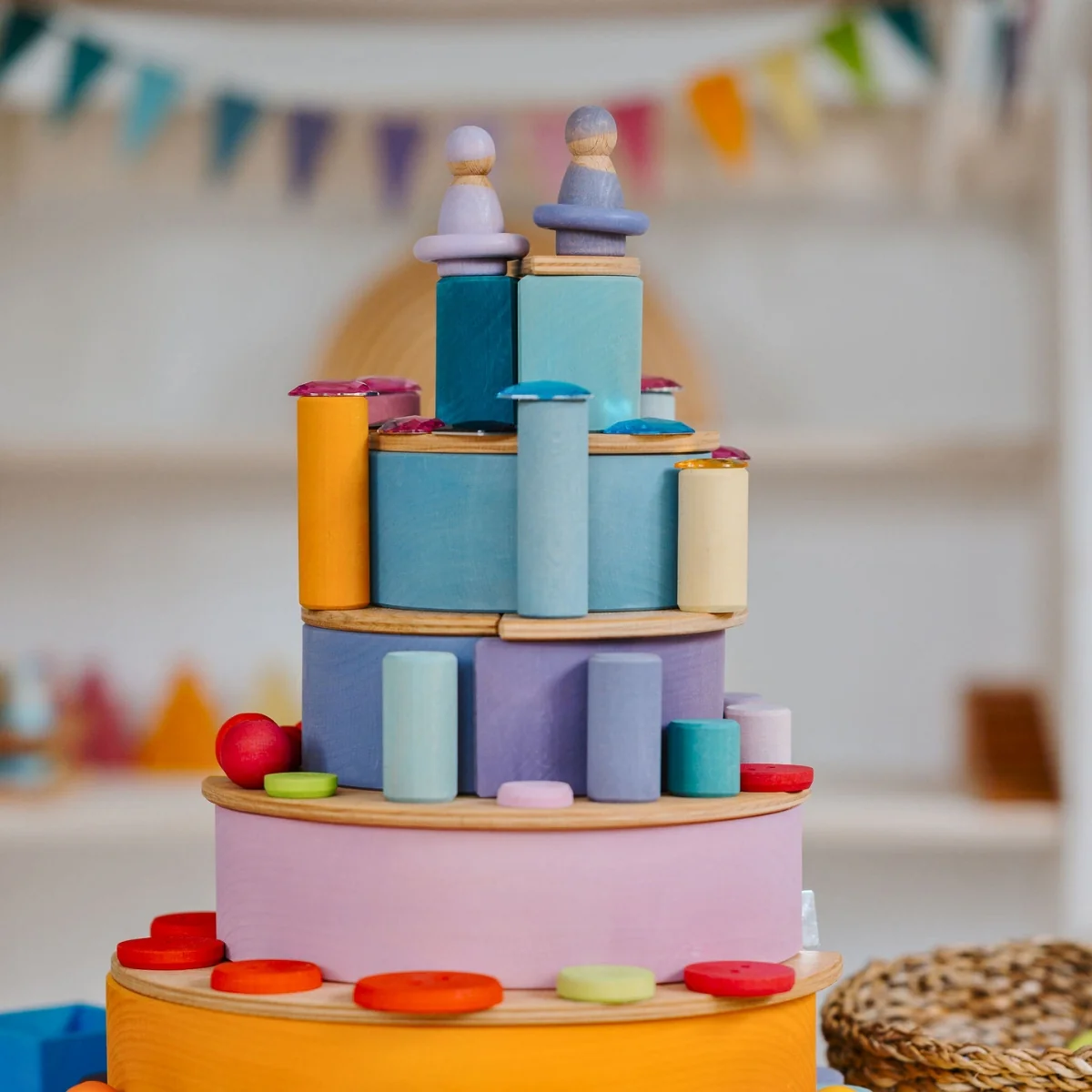 Grimm's Rainbow Pastel Large 12 Pieces - Image 7