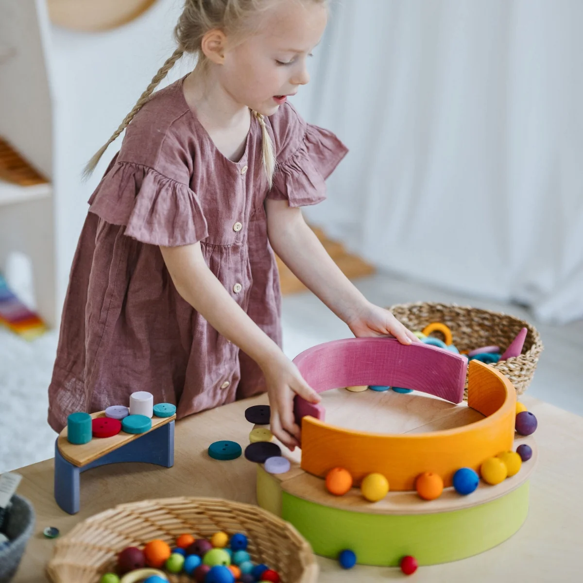 Grimm's Rainbow Pastel Large 12 Pieces - Image 11