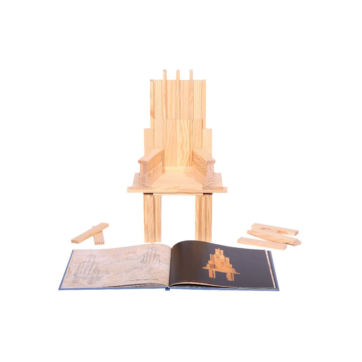 KAPLA Blocks Building Art Book - Blue - Advanced Builders (9+) - Image 4