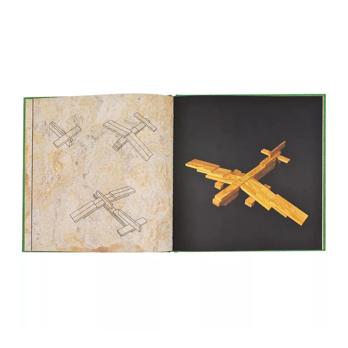 KAPLA Blocks Building Art Book - Green - Simple Architecture (3+) - Image 7