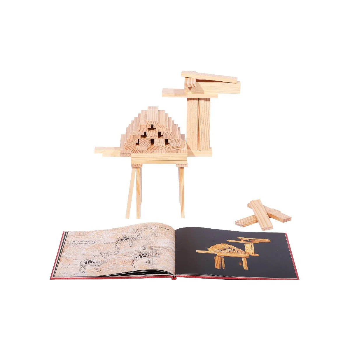 KAPLA Blocks Building Art Book - Red - Beginner (6+) - Image 5