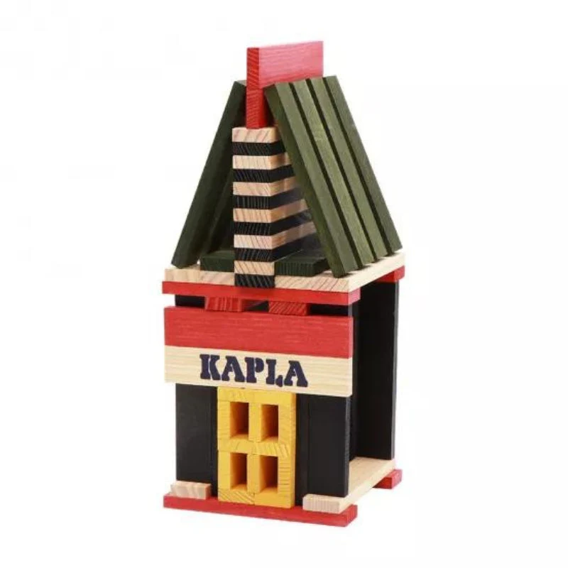 KAPLA Construction Building Blocks - 155 Tractor Set - Wooden Case - Image 3