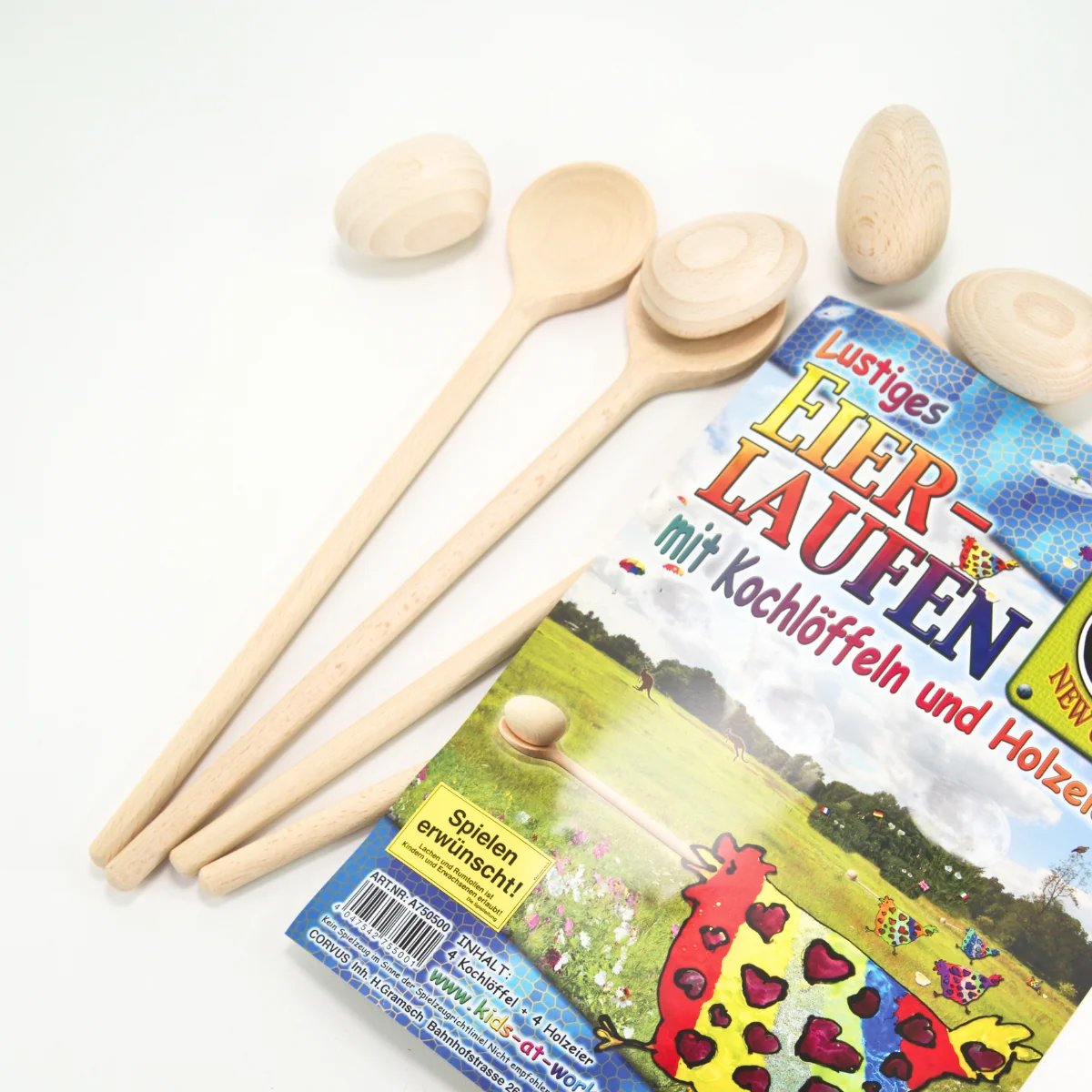 Kids at Work Egg and Spoon Race Set of 4 Pairs - Image 4