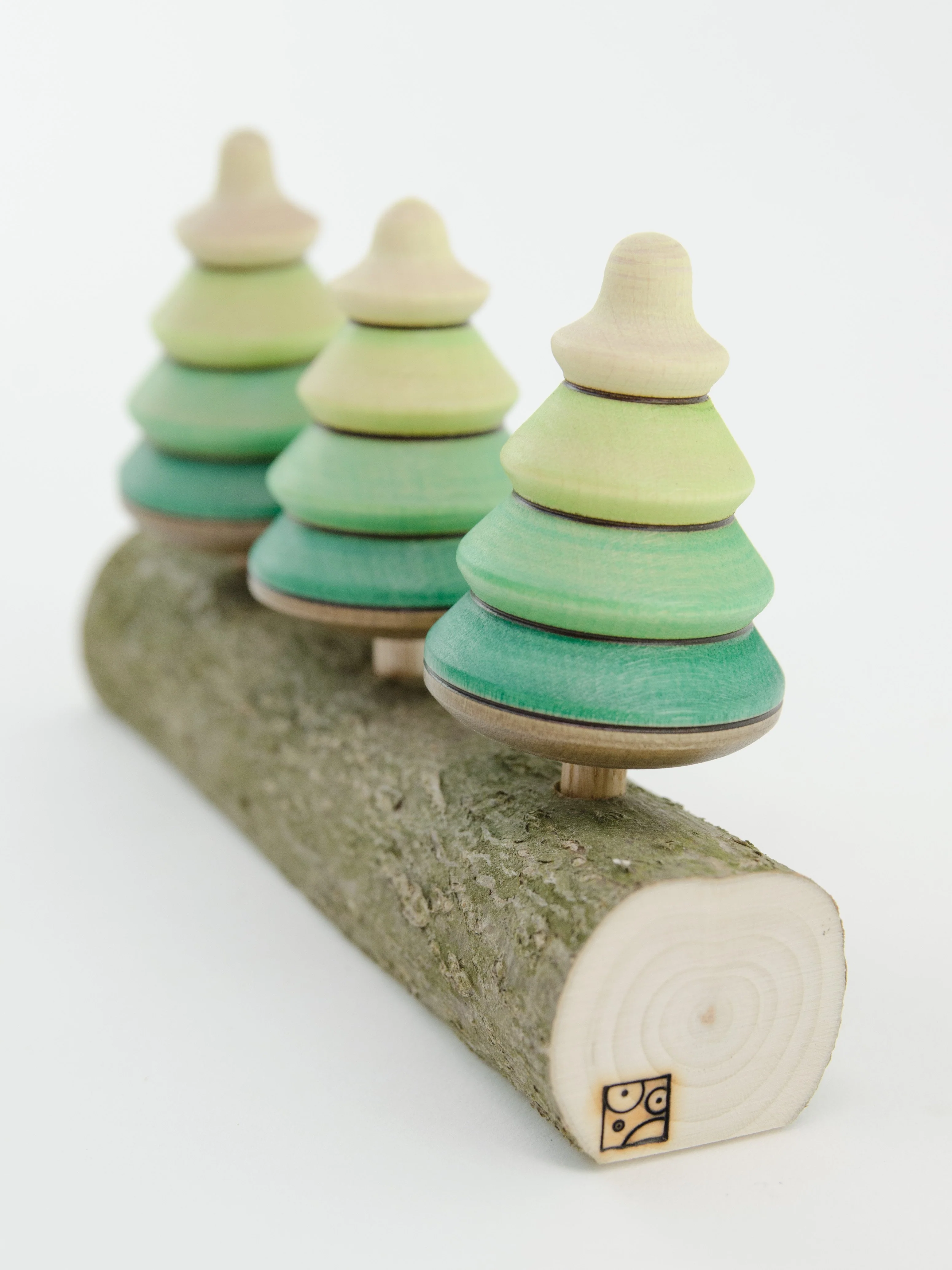 Mader Tree Spinning Top on Branch 3 pieces in Box - Image 6