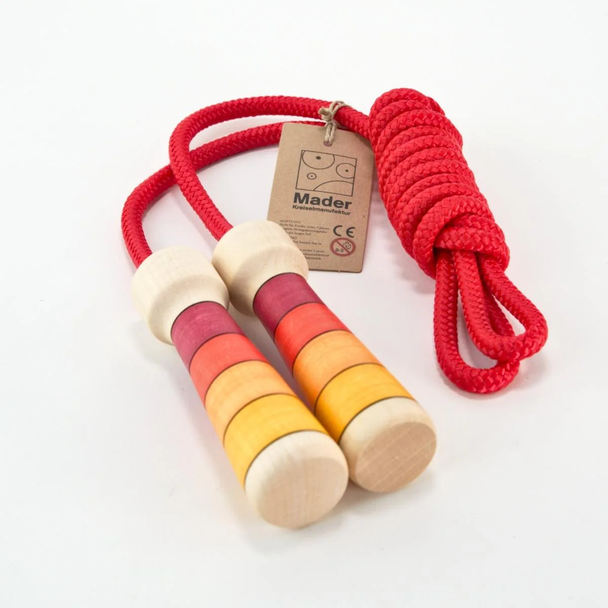 Mader Skipping Rope for Older Children (from 1.4m body height) - Coloured Handle Nylon Rope - Retired Product - Image 5
