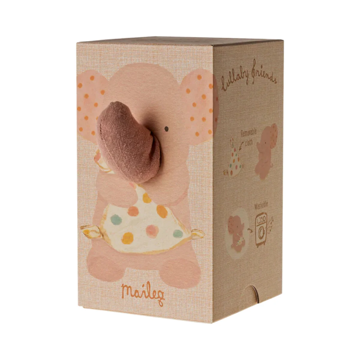 Maileg Lullaby Friends - Elephant Old Rose (2024) - Retired Product - Image 4