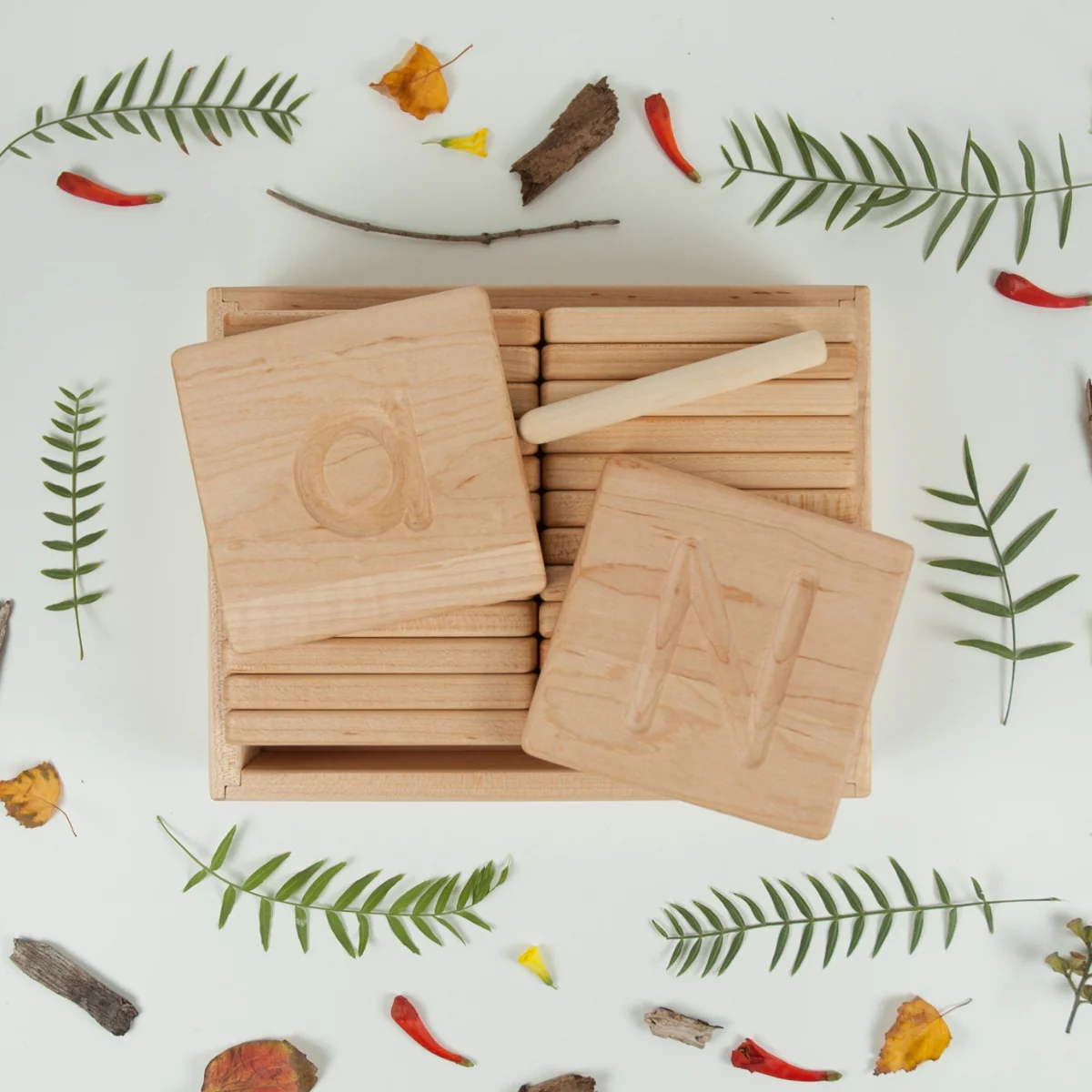 From Jennifer Reversible Alphabet Tracing Cards with Storage Box - Image 9