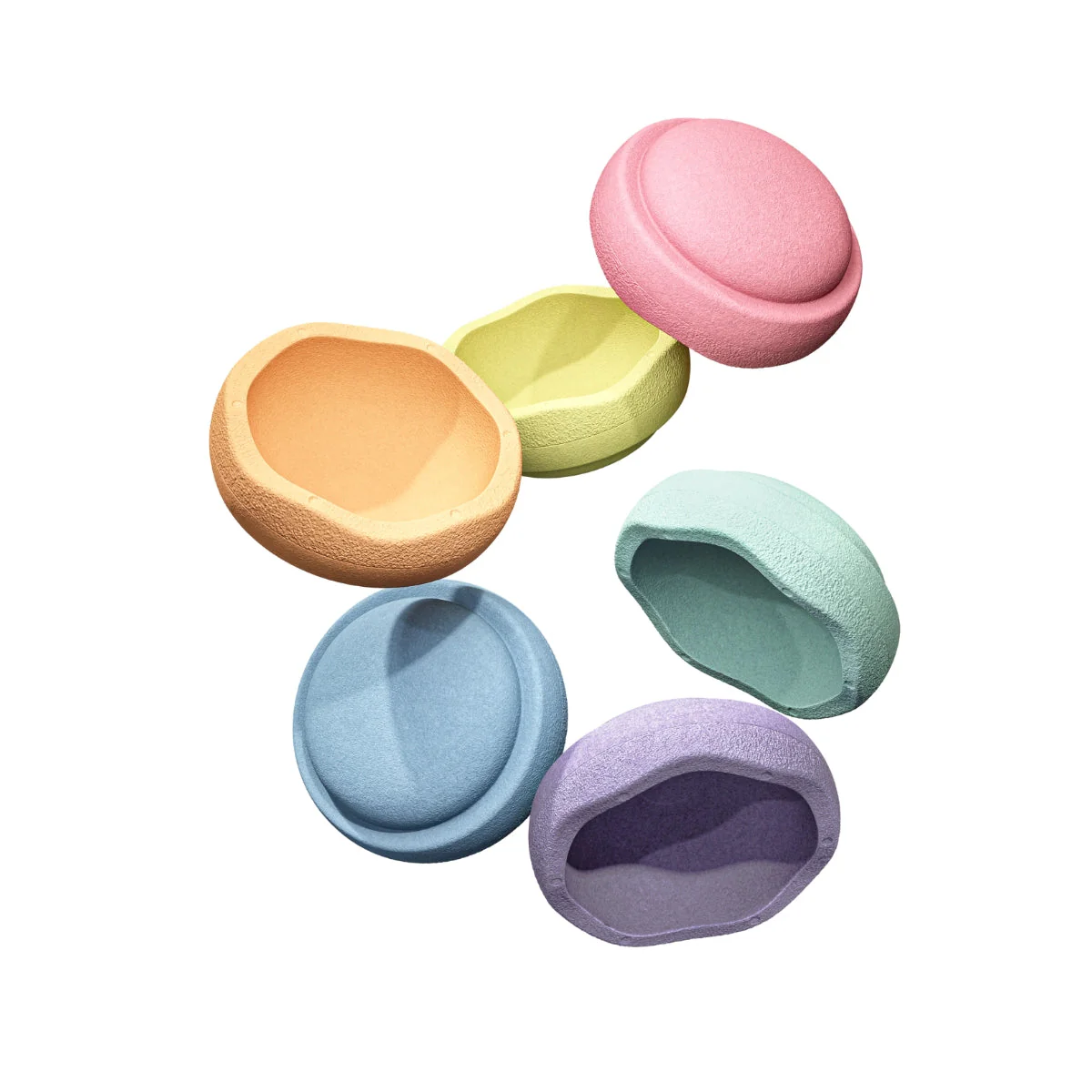 Stapelstein Balance Stepping Stones - Original Mini, Set of 6, Rainbow Pastel - Image 14