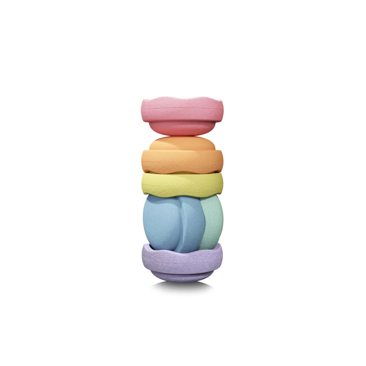 Stapelstein Balance Stepping Stones - Original Mini, Set of 6, Rainbow Pastel - Image 15