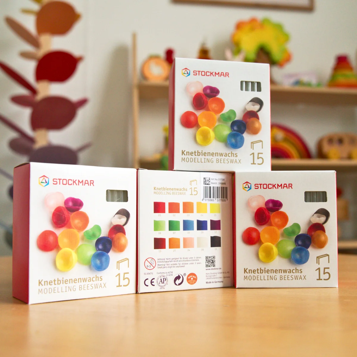 STOCKMAR Modelling Beeswax 15 Assorted Colours - Image 11