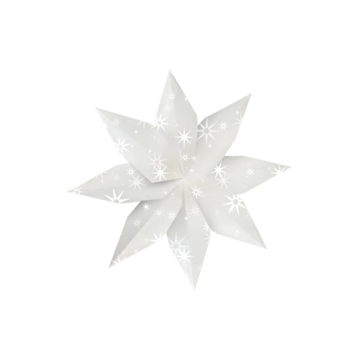 URSUS Window Star Folding Paper with Instructions - 80 Sheets 6x16cm, 5 Designs - Winter - Image 5