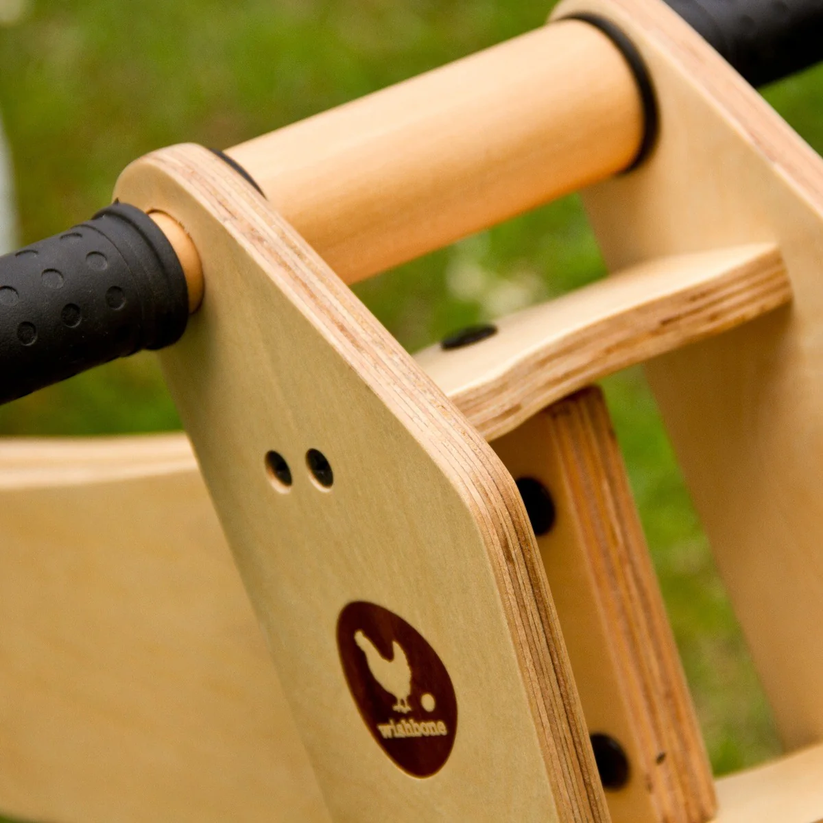 Wishbone Wooden Balance Bike & Tricycle 3 in 1 - Natural Birch - Image 17