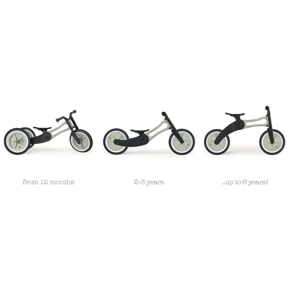 Wishbone Balance Bike & Tricycle 3 in 1 - RE2 Recycled, Durable Plastic - Image 4