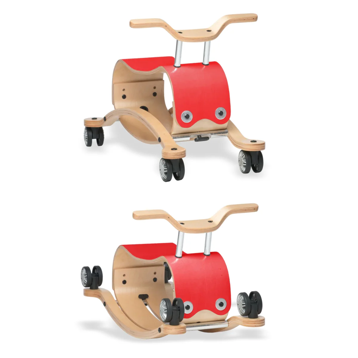 Wishbone Flip Wooden Ride On Toy & Rocker - 2 in 1 - Image 3