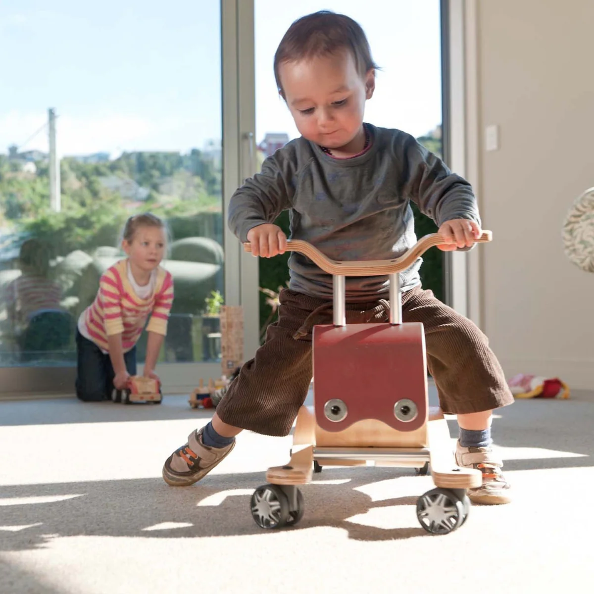 Wishbone Flip Wooden Ride On Toy & Rocker - 2 in 1 - Image 9