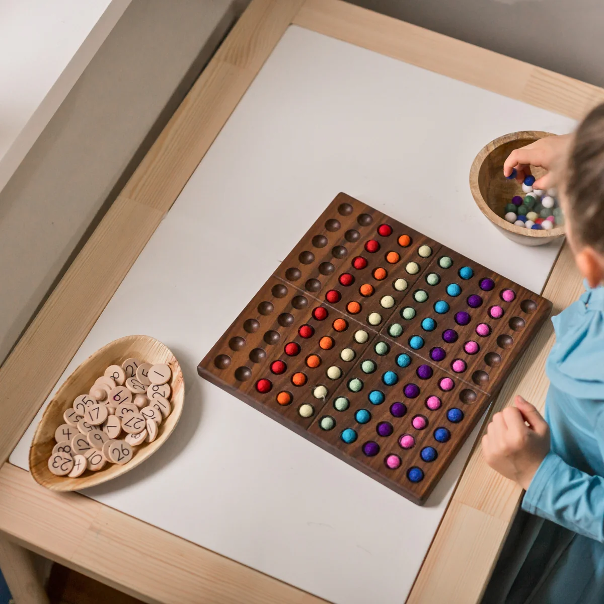 From Jennifer Hundred Frame with Wool Balls - Image 13