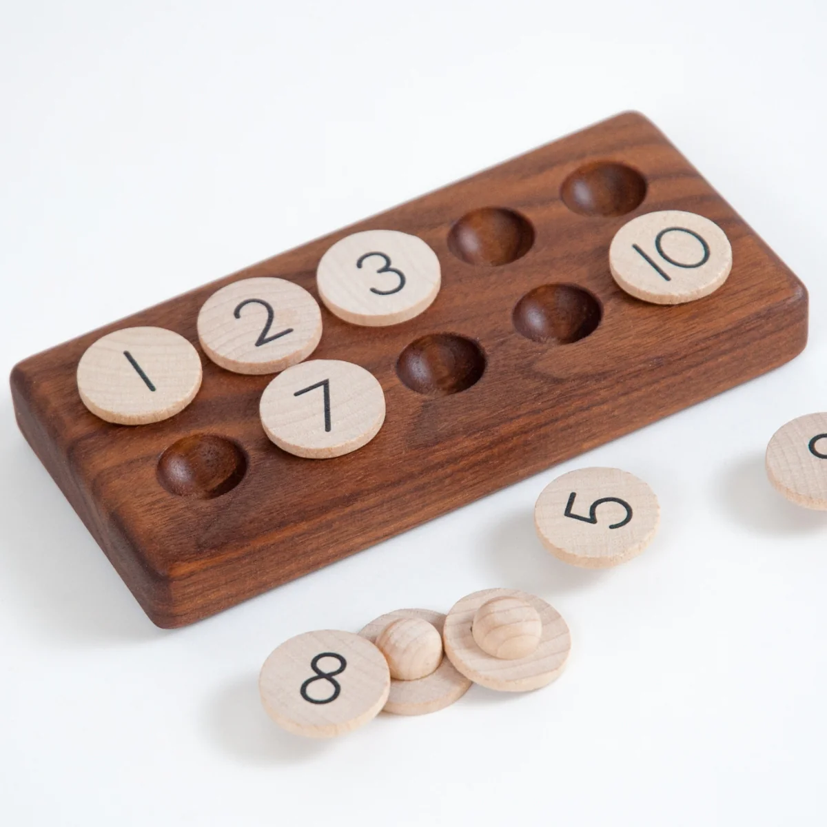 From Jennifer Ten Frame with Wooden Balls Walnut - Image 11