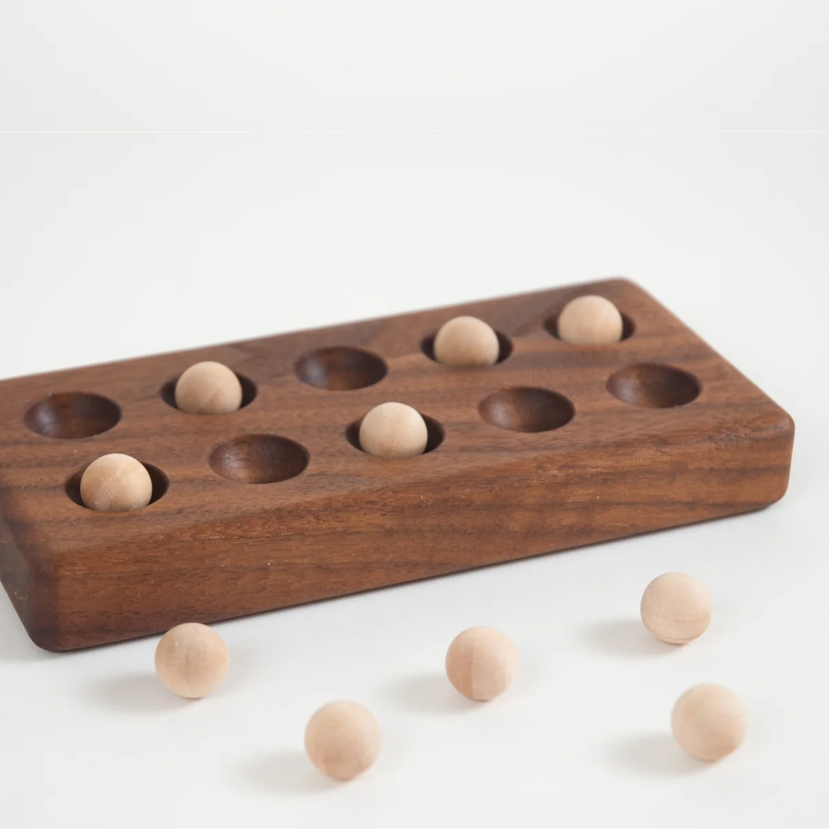 From Jennifer Ten Frame with Wooden Balls Walnut - Image 9