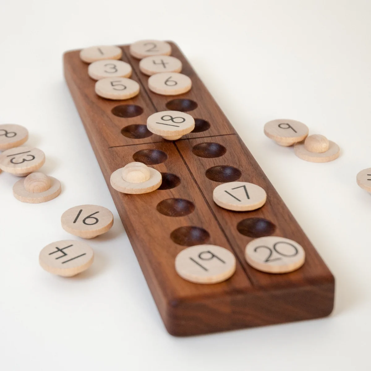 From Jennifer Twenty Frame with Wooden Balls Walnut - Image 3